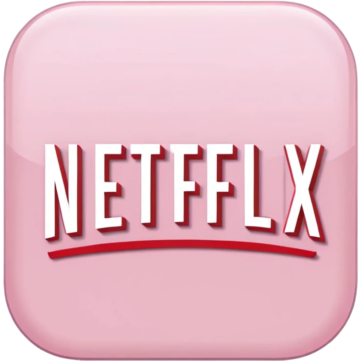 Light pink netflix emoji