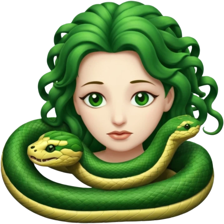 Un demon gorgon qui dort emoji