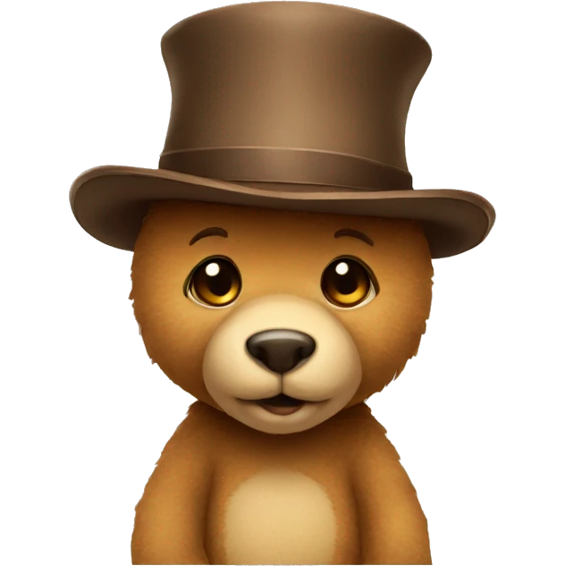 teddy bear in a hat emoji