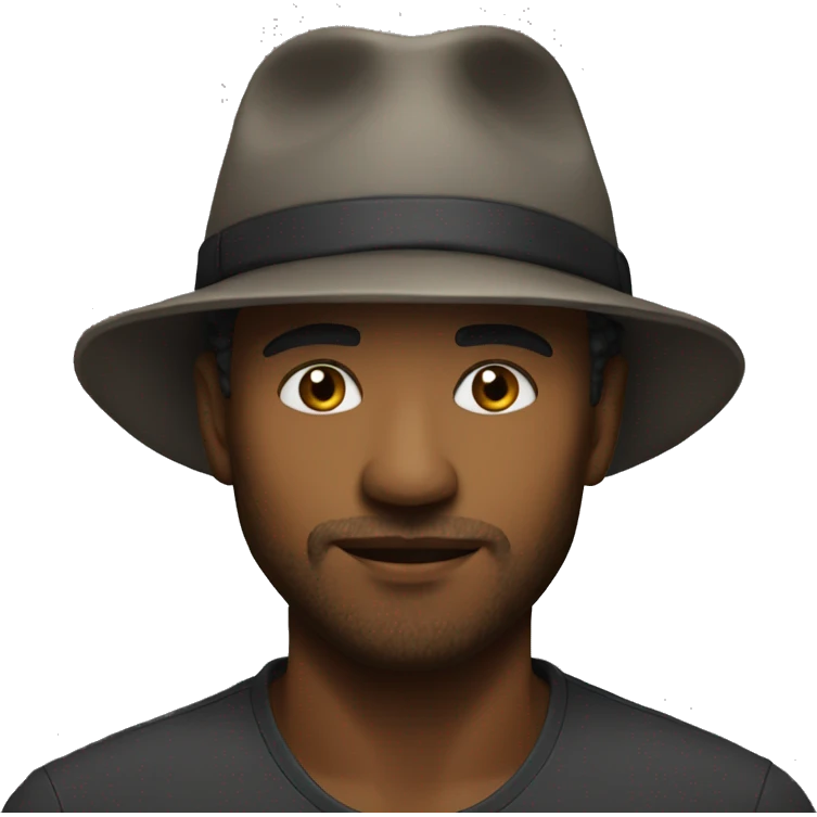 realistic solo with hat emoji
