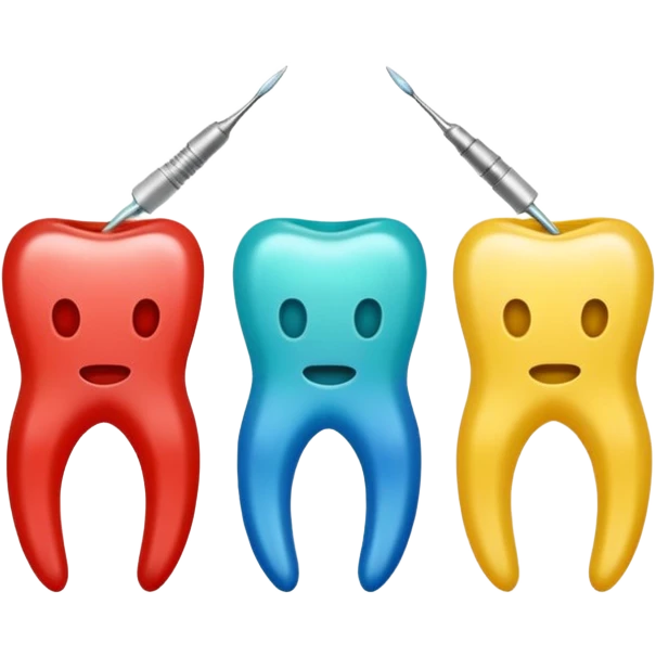 limas endodonticas, de color blanco, amarillo, rojo, azul, verde, negro emoji