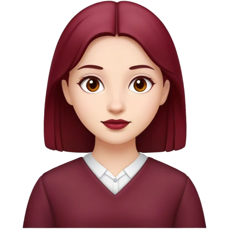 بنوته لابسه بورجاندى emoji