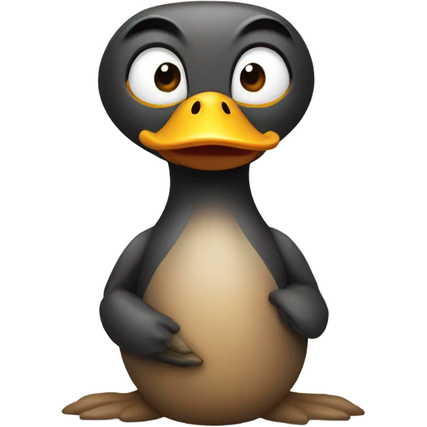 Make a duck with a monkey  emoji