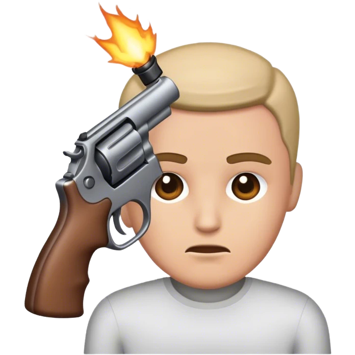 Gun to head emoji