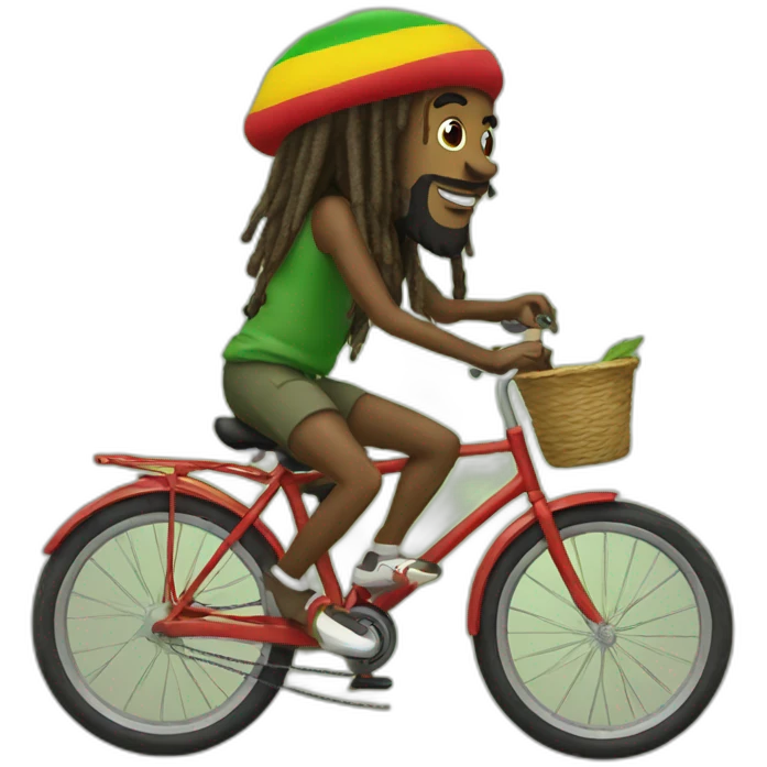 Rasta en bici emoji