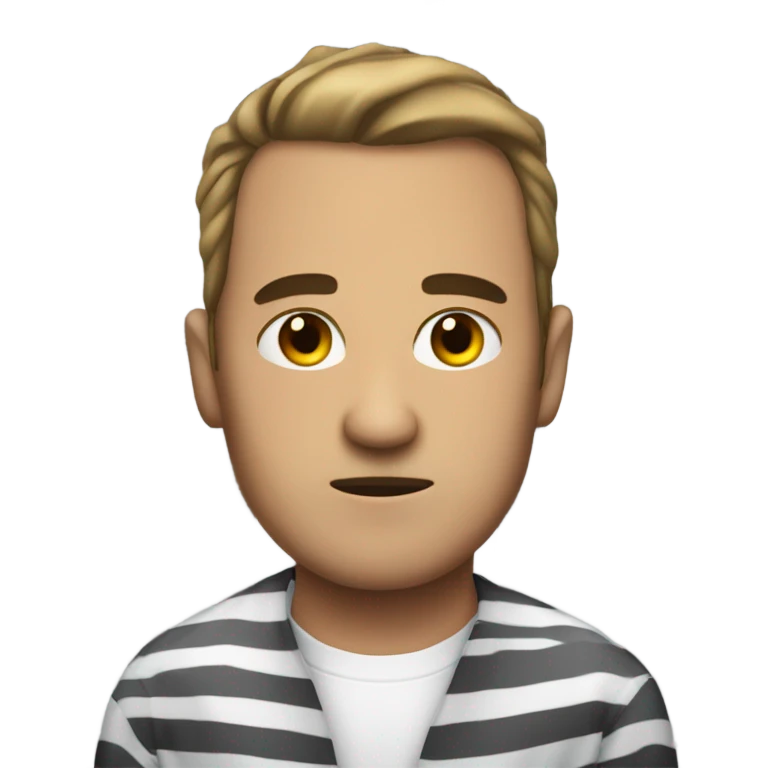 Jail bird with black eye emoji