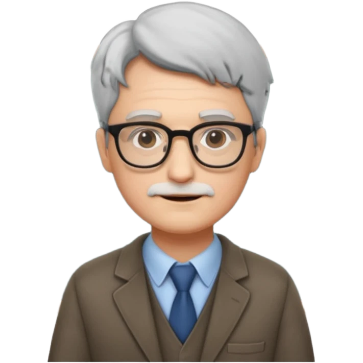 Professor with board emoji