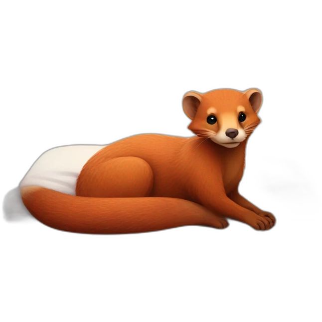 red mongoose in bed emoji