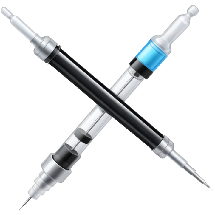 Syringe with black tape over it.
 emoji