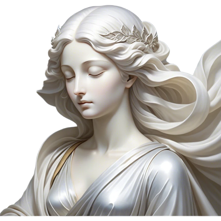Regal and mysterious, with a flowing, sheet-like form draped in silvery-white hues, softly billowing as if caught in an unseen breeze, eye holes glowing with deep, thoughtful wisdom, simplified yet sophisticated, highly detailed, with a soft spectral radiance, high shine, exuding quiet authority, with a glowing outline that captures the essence of an ancient, noble spirit drifting through time! emoji