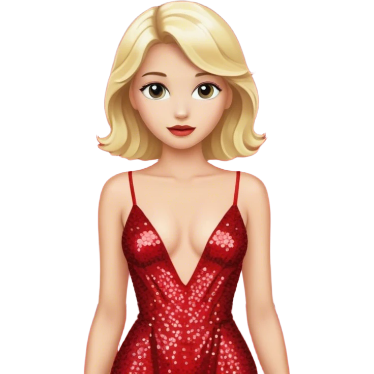 blonde model oscars red carpet sequin gown emoji
