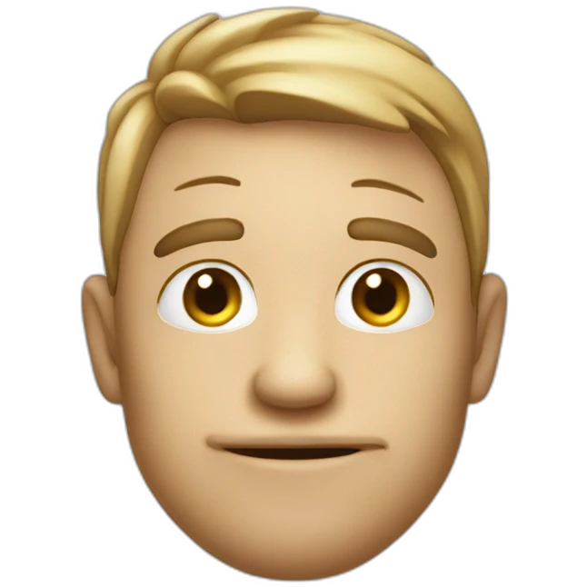 Mewing man emoji