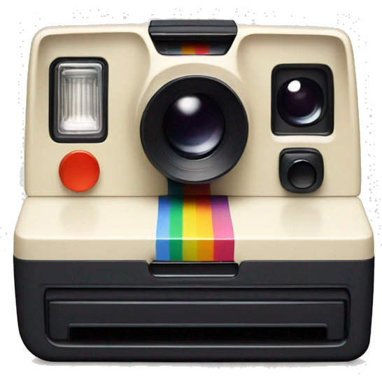 Polaroid camera  emoji