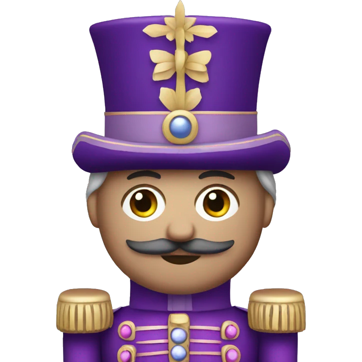 Purple nutcracker emoji