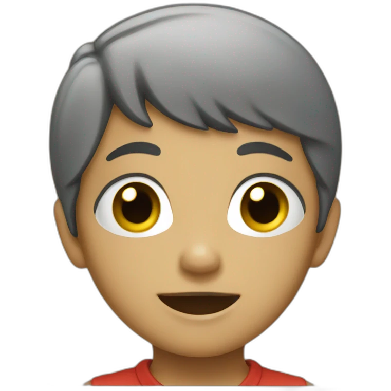 child convinced of victory emoji