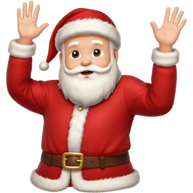 santa claus dance hand emoji