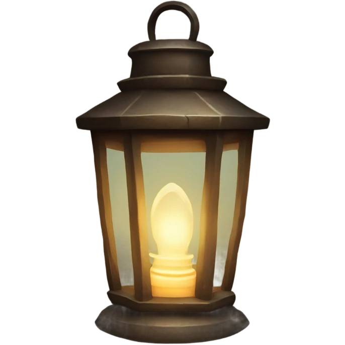 A glowing, old-fashioned lantern  emoji