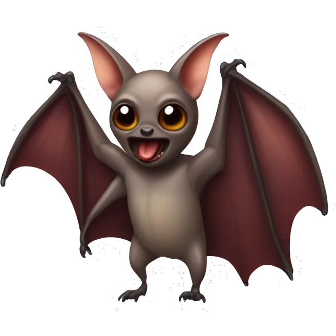red fig-eating bat emoji