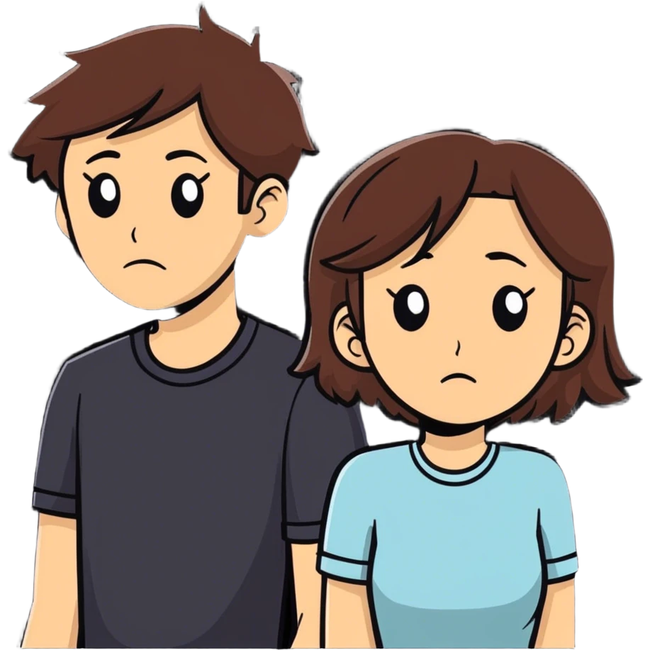 A brunette woman really disgusted at her bf close emoji