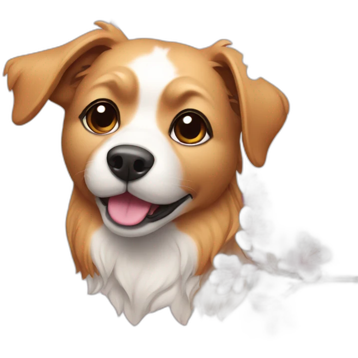 Dog Cherry Blossom emoji