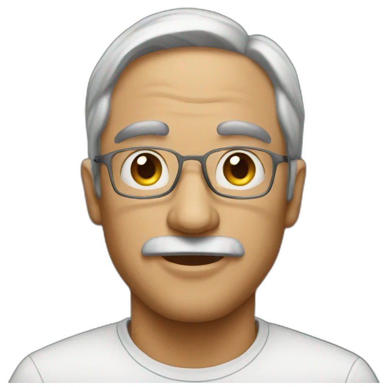 A man making art emoji