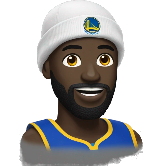 Draymond green with beard in gloves emoji