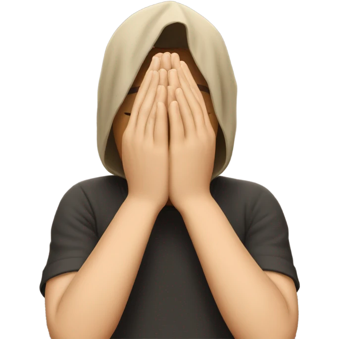 Emoji crying and praying hands emoji
