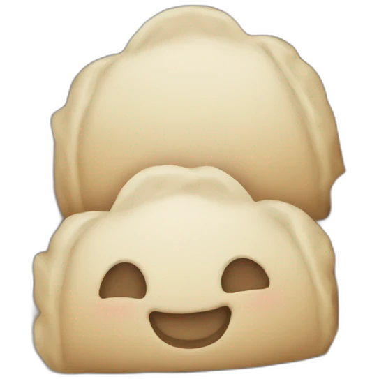 Dumpling smile emoji