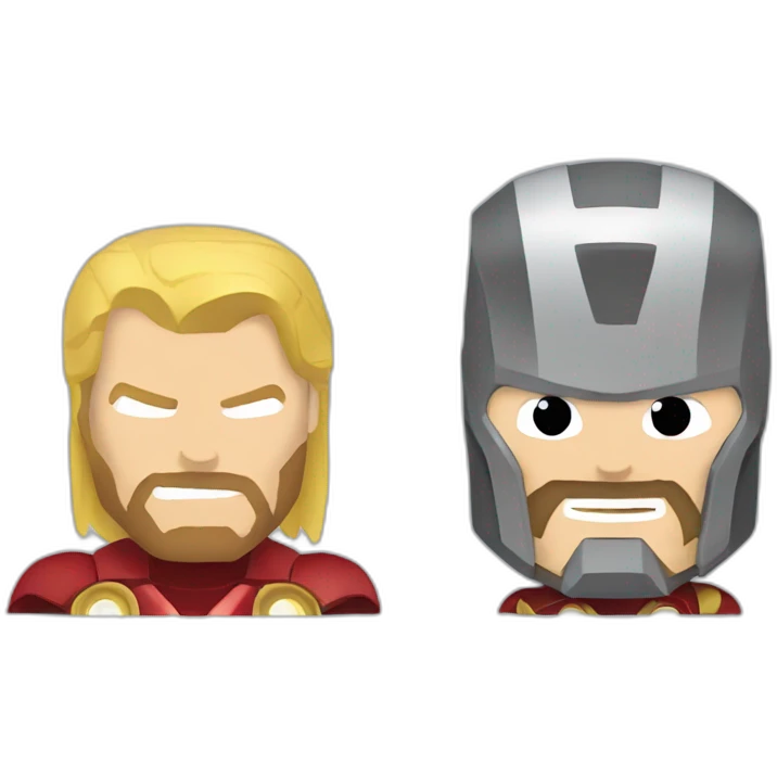 Iron man and thor  emoji