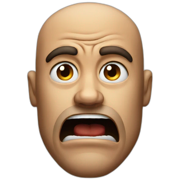 Furious man emoji