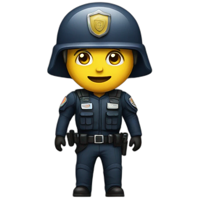 riot policeman emoji