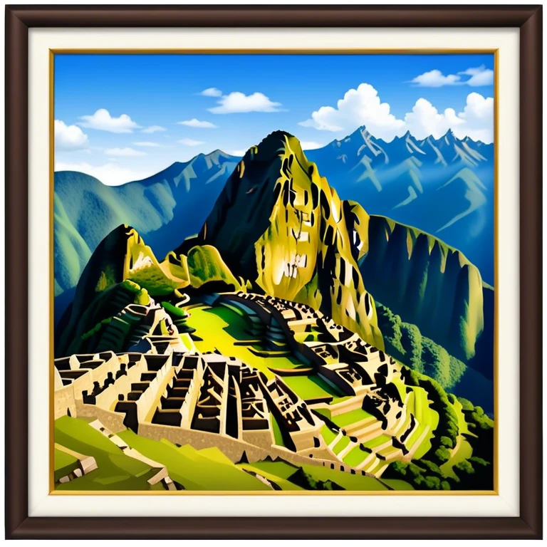 machu pichu, no frame emoji