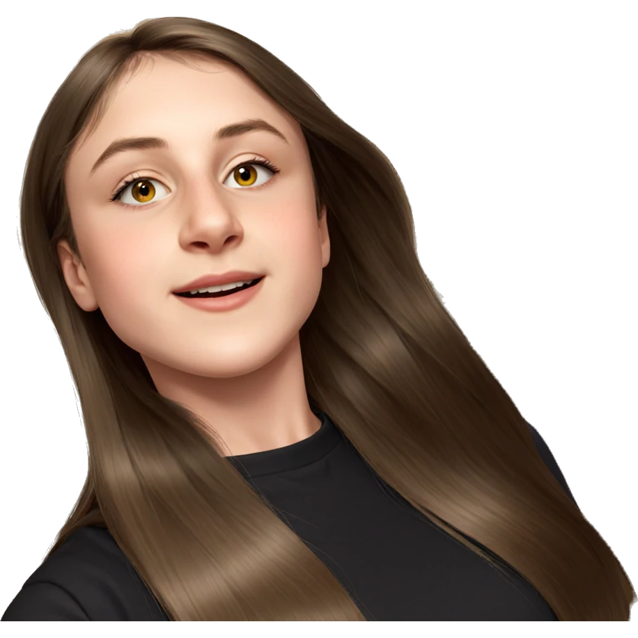 realistic portrait of girl emoji