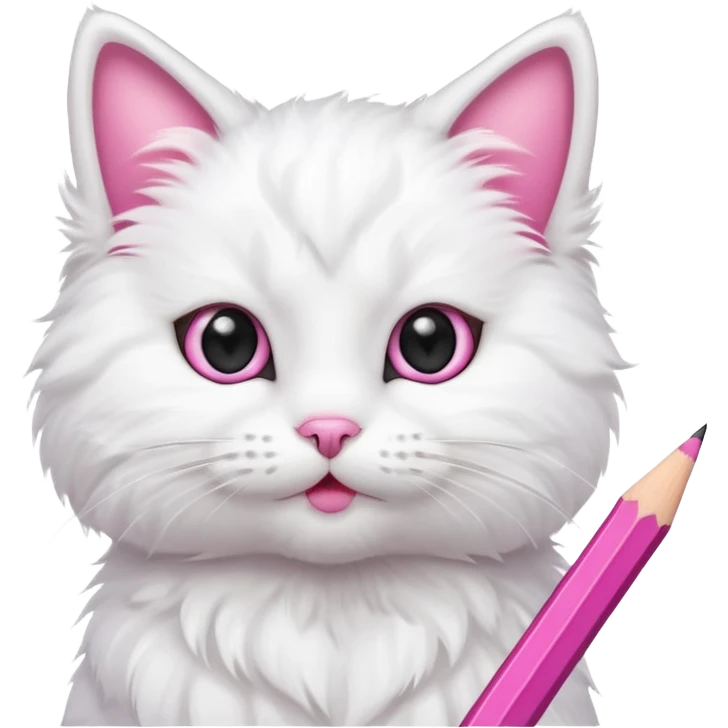 cat with pencil emoji