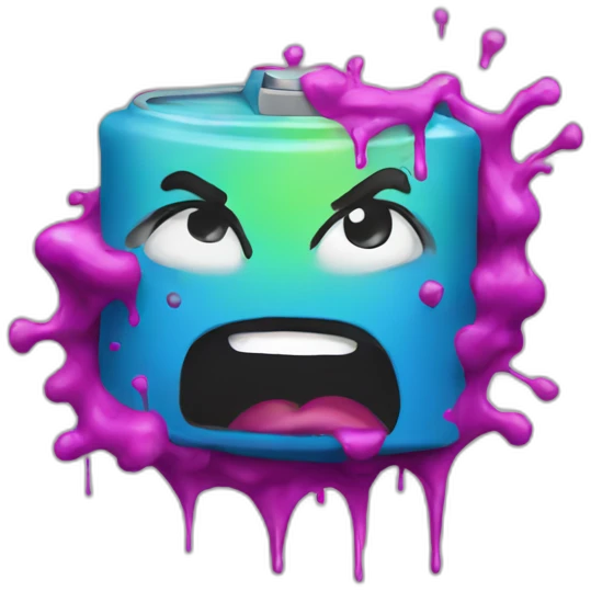 Spray paint graffiti emoji