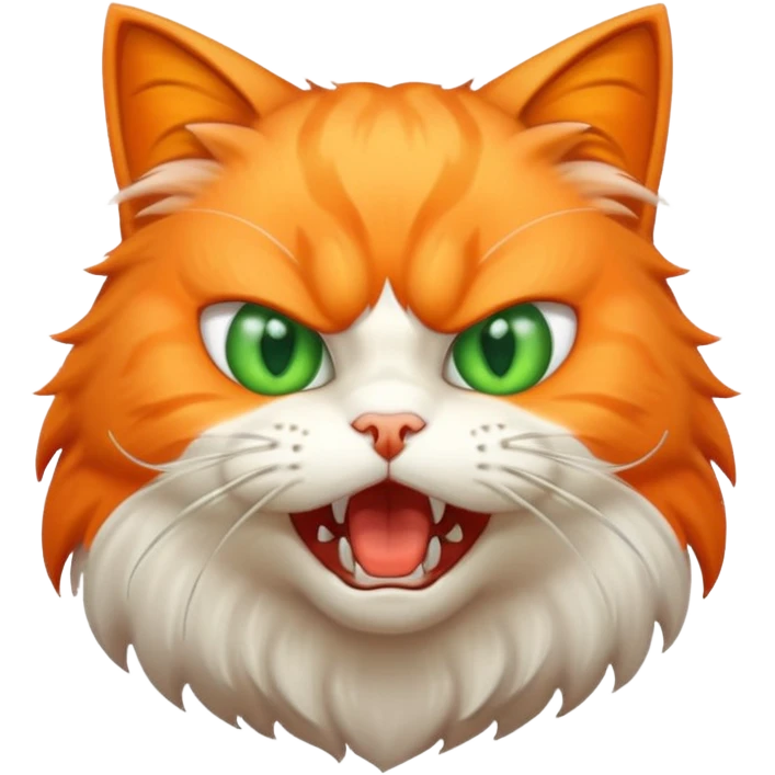 cute angry cat emoji