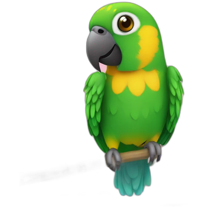 senegal Parrot taking shower emoji