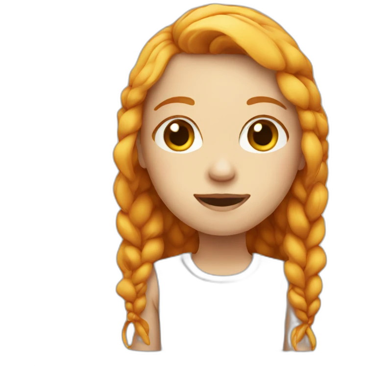 white ginger girl emoji
