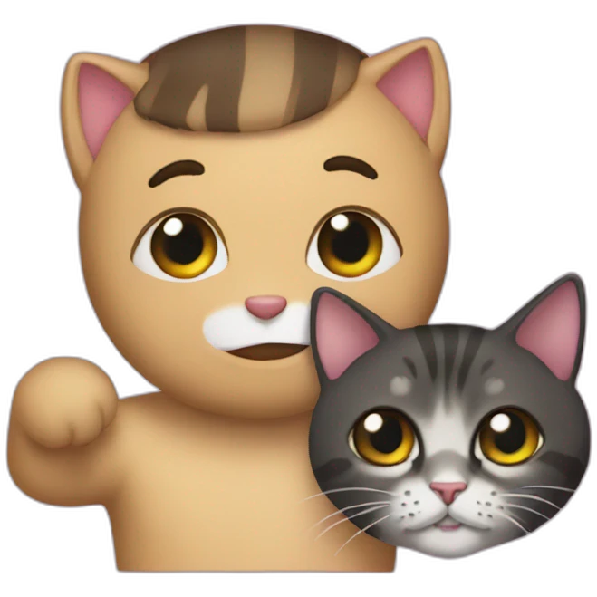 squeezie with is cat emoji