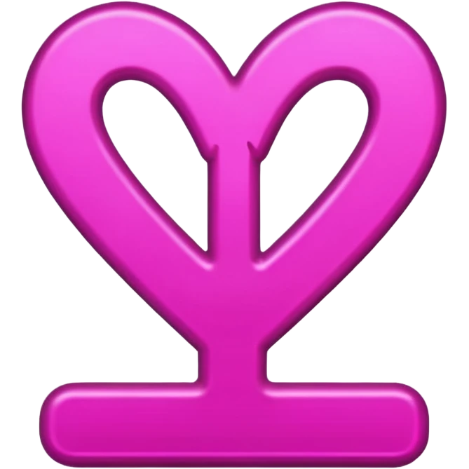 female sign symbol, vibrant magenta color emoji