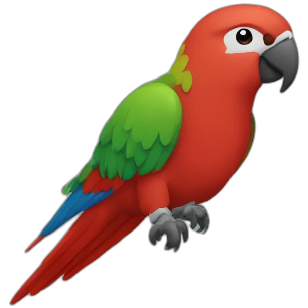 - parrot- red emoji