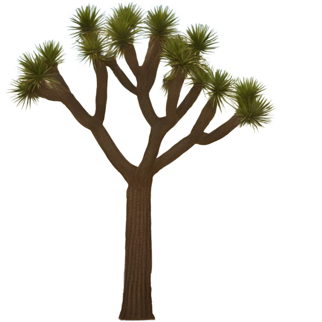joshua tree and rocks emoji