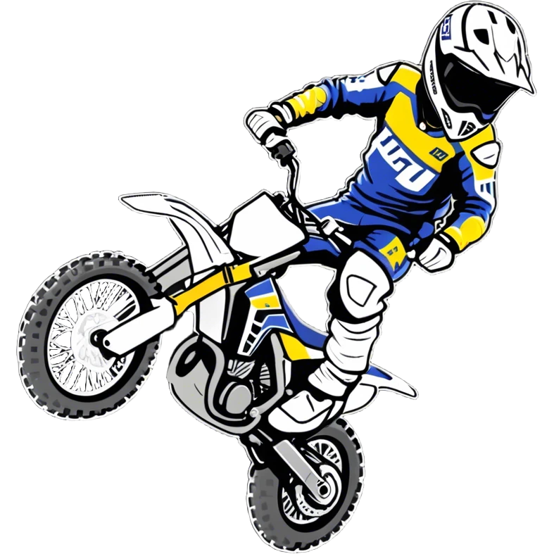 Motocross Husqvarna  emoji
