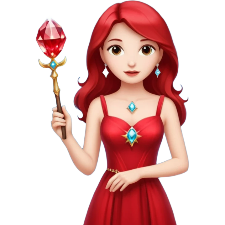 🧚🏻🪄💎 لباس قرمز emoji