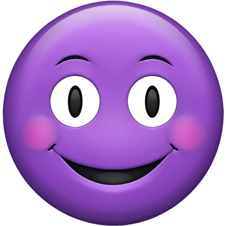 Purple smiley face  emoji