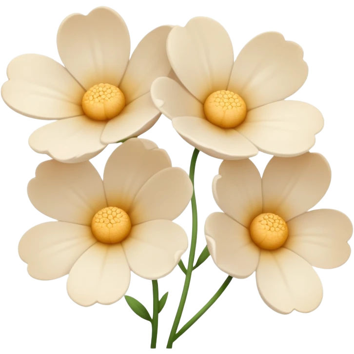 light beige flowers emoji
