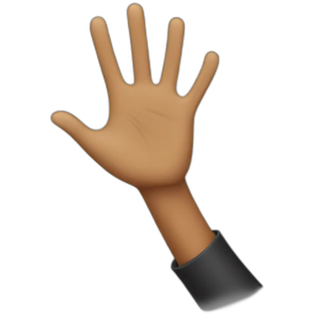 Person waving good bey emoji