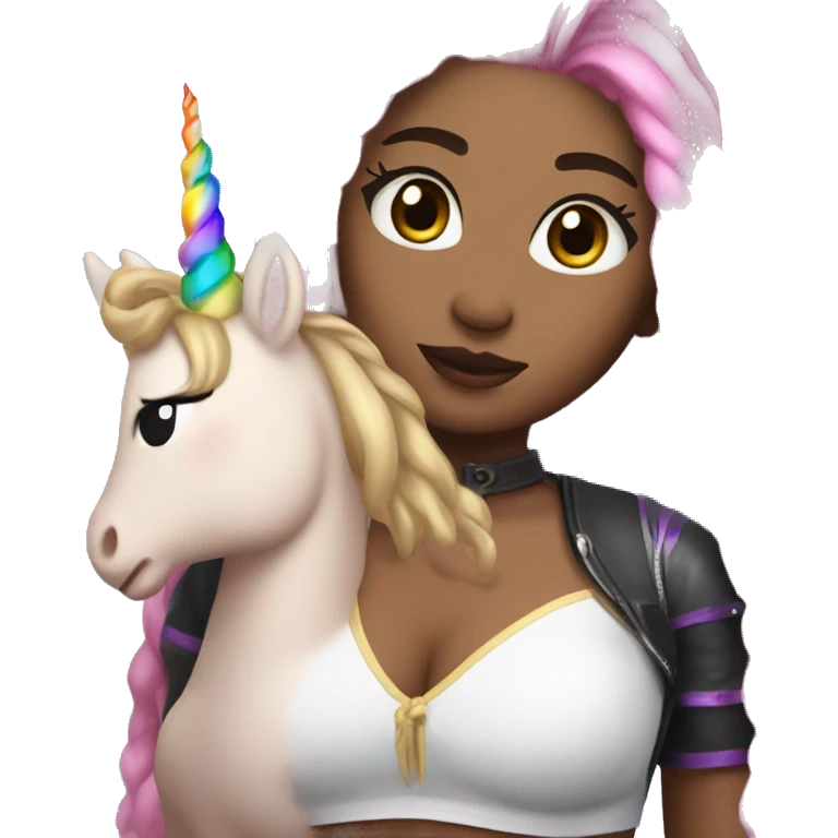 Yeji from itzy with a unicorn gay emoji