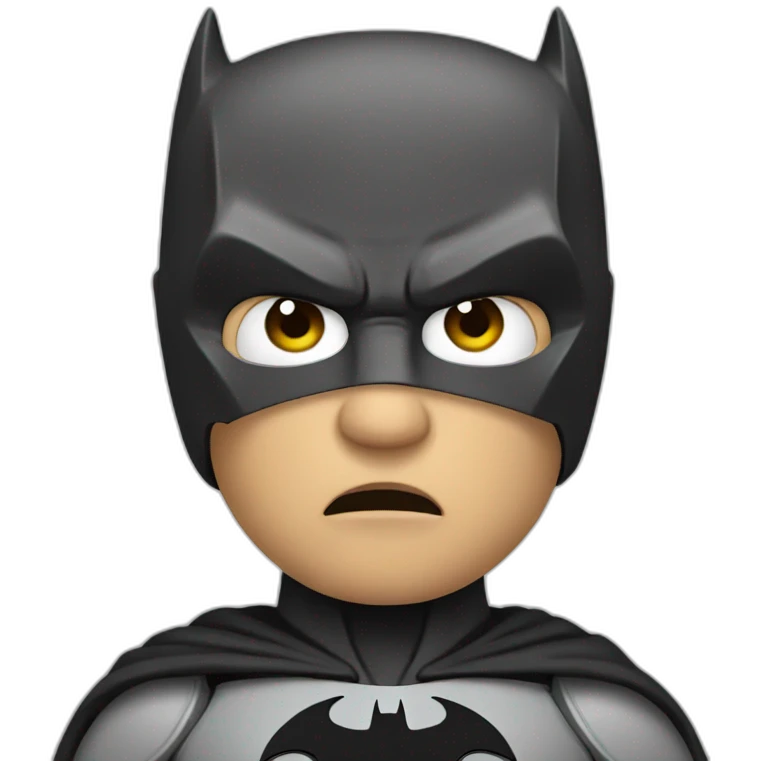 Batman thinking emoji
