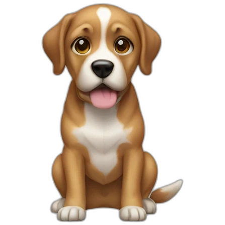 Bosser chien emoji
